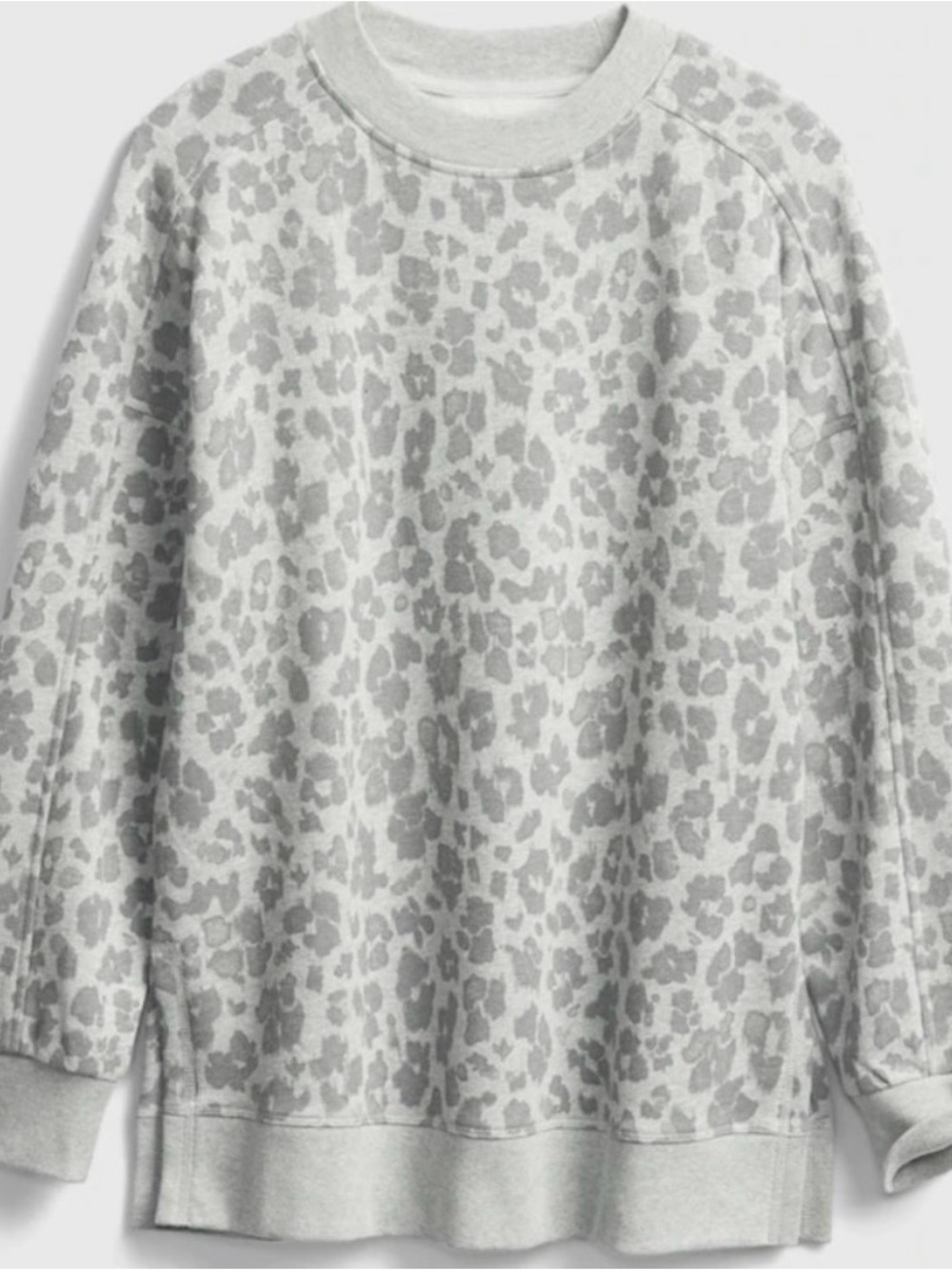 Gap Leopard Crewneck Tunic Sweatshirt